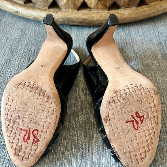 Cole Haan Patent Leather Slingback Heels, Size 7B - Picture 4 of 7